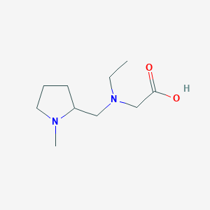 molecular formula C10H20N2O2 B7986330 [Ethyl-(1-methyl-pyrrolidin-2-ylmethyl)-amino]-acetic acid 