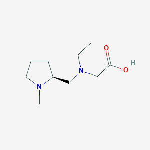 molecular formula C10H20N2O2 B7986336 [Ethyl-((S)-1-methyl-pyrrolidin-2-ylmethyl)-amino]-acetic acid 