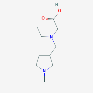 molecular formula C10H20N2O2 B7986339 [Ethyl-(1-methyl-pyrrolidin-3-ylmethyl)-amino]-acetic acid 