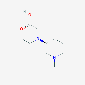 molecular formula C10H20N2O2 B7986344 [Ethyl-((S)-1-methyl-piperidin-3-yl)-amino]-acetic acid 