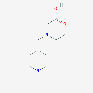 molecular formula C11H22N2O2 B7986359 [Ethyl-(1-methyl-piperidin-4-ylmethyl)-amino]-acetic acid 