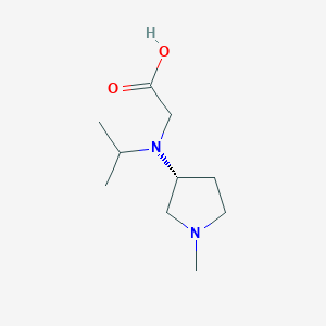 molecular formula C10H20N2O2 B7986368 [Isopropyl-((R)-1-methyl-pyrrolidin-3-yl)-amino]-acetic acid 