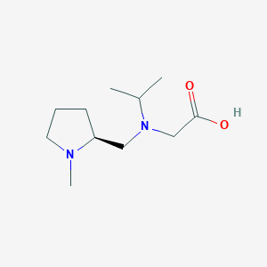 molecular formula C11H22N2O2 B7986378 [Isopropyl-((S)-1-methyl-pyrrolidin-2-ylmethyl)-amino]-acetic acid 