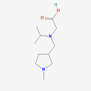 molecular formula C11H22N2O2 B7986380 [Isopropyl-(1-methyl-pyrrolidin-3-ylmethyl)-amino]-acetic acid 