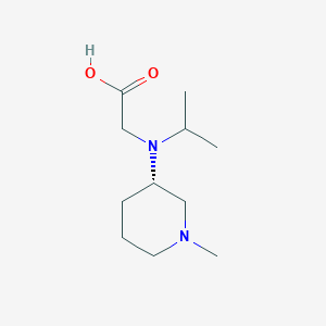 molecular formula C11H22N2O2 B7986392 [Isopropyl-((S)-1-methyl-piperidin-3-yl)-amino]-acetic acid 
