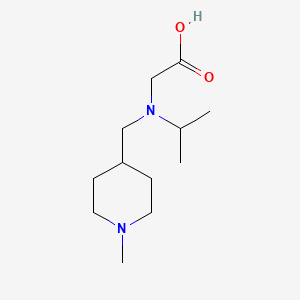 molecular formula C12H24N2O2 B7986413 [Isopropyl-(1-methyl-piperidin-4-ylmethyl)-amino]-acetic acid 