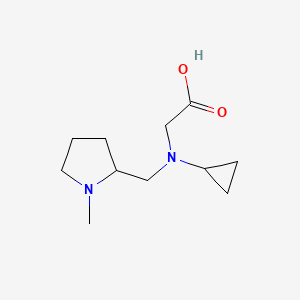 molecular formula C11H20N2O2 B7986423 [Cyclopropyl-(1-methyl-pyrrolidin-2-ylmethyl)-amino]-acetic acid 