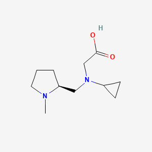 molecular formula C11H20N2O2 B7986428 [Cyclopropyl-((S)-1-methyl-pyrrolidin-2-ylmethyl)-amino]-acetic acid 