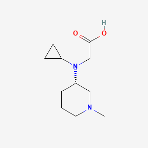 molecular formula C11H20N2O2 B7986443 [Cyclopropyl-((S)-1-methyl-piperidin-3-yl)-amino]-acetic acid 