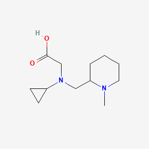 molecular formula C12H22N2O2 B7986448 [Cyclopropyl-(1-methyl-piperidin-2-ylmethyl)-amino]-acetic acid 