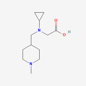 molecular formula C12H22N2O2 B7986453 [Cyclopropyl-(1-methyl-piperidin-4-ylmethyl)-amino]-acetic acid 
