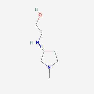 molecular formula C7H16N2O B7986477 2-((R)-1-Methyl-pyrrolidin-3-ylamino)-ethanol 