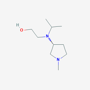 molecular formula C10H22N2O B7986490 (R)-2-(Isopropyl(1-methylpyrrolidin-3-yl)amino)ethanol 