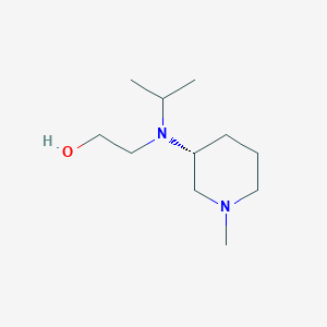 molecular formula C11H24N2O B7986496 2-[Isopropyl-((R)-1-methyl-piperidin-3-yl)-amino]-ethanol 