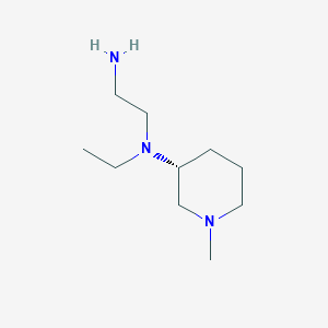 molecular formula C10H23N3 B7986523 (R)-N1-Ethyl-N1-(1-methylpiperidin-3-yl)ethane-1,2-diamine 