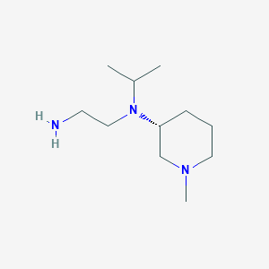 molecular formula C11H25N3 B7986537 (R)-N1-Isopropyl-N1-(1-methylpiperidin-3-yl)ethane-1,2-diamine 