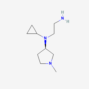 molecular formula C10H21N3 B7986543 (R)-N1-Cyclopropyl-N1-(1-methylpyrrolidin-3-yl)ethane-1,2-diamine 