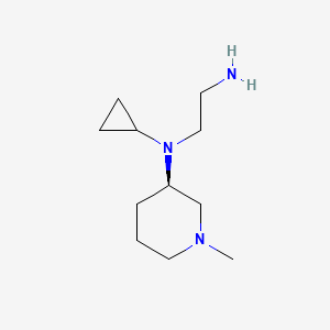 molecular formula C11H23N3 B7986550 (R)-N1-Cyclopropyl-N1-(1-methylpiperidin-3-yl)ethane-1,2-diamine 