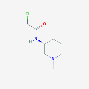 molecular formula C8H15ClN2O B7986569 (R)-2-Chloro-N-(1-methylpiperidin-3-yl)acetamide 