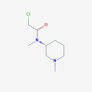 molecular formula C9H17ClN2O B7986580 2-Chloro-N-methyl-N-((R)-1-methyl-piperidin-3-yl)-acetamide 