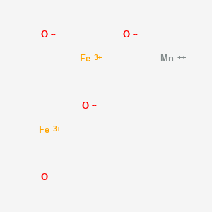 molecular formula Fe2MnO4 B079867 铁锰氧化物 (Fe2MnO4) CAS No. 12063-10-4