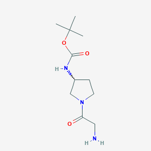 [(R)-1-(2-Amino-acetyl)-pyrrolidin-3-yl]-carbamic acid tert-butyl ester