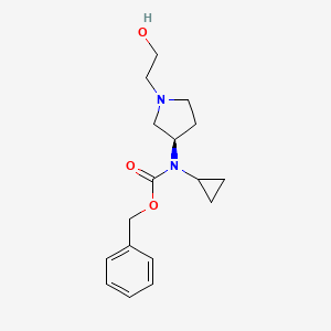 Cyclopropyl-[(R)-1-(2-hydroxy-ethyl)-pyrrolidin-3-yl]-carbamic acid benzyl ester