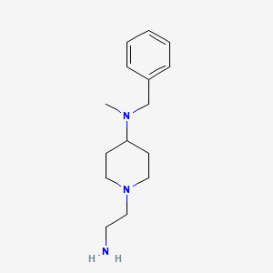 molecular formula C15H25N3 B7986870 [1-(2-Amino-ethyl)-piperidin-4-yl]-benzyl-methyl-amine 