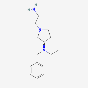 molecular formula C15H25N3 B7986872 [(R)-1-(2-Amino-ethyl)-pyrrolidin-3-yl]-benzyl-ethyl-amine 