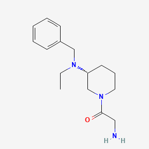 molecular formula C16H25N3O B7986939 2-Amino-1-[(R)-3-(benzyl-ethyl-amino)-piperidin-1-yl]-ethanone 