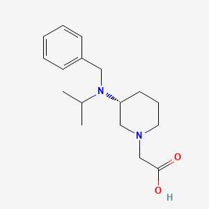 molecular formula C17H26N2O2 B7986968 [(R)-3-(Benzyl-isopropyl-amino)-piperidin-1-yl]-acetic acid 