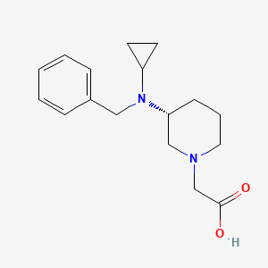 molecular formula C17H24N2O2 B7986976 [(R)-3-(Benzyl-cyclopropyl-amino)-piperidin-1-yl]-acetic acid 