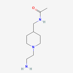 molecular formula C10H21N3O B7986983 N-[1-(2-Amino-ethyl)-piperidin-4-ylmethyl]-acetamide 