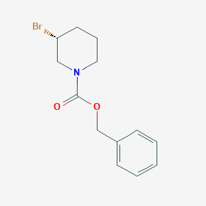 molecular formula C13H16BrNO2 B7987063 (R)-3-Bromo-piperidine-1-carboxylic acid benzyl ester 