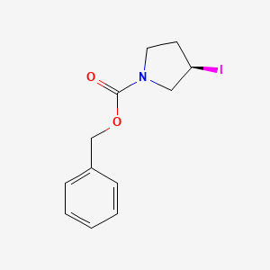 molecular formula C12H14INO2 B7987069 (R)-3-Iodo-pyrrolidine-1-carboxylic acid benzyl ester 