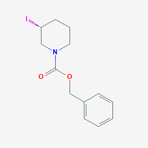 molecular formula C13H16INO2 B7987077 (R)-3-Iodo-piperidine-1-carboxylic acid benzyl ester 