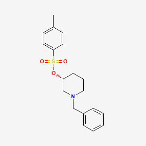 molecular formula C19H23NO3S B7987105 Toluene-4-sulfonic acid (R)-1-benzyl-piperidin-3-yl ester 