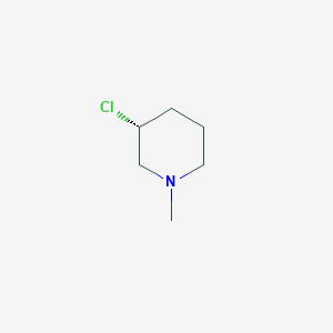molecular formula C6H12ClN B7987124 (R)-3-Chloro-1-methyl-piperidine 