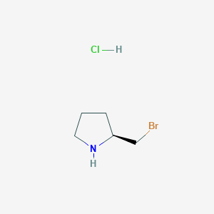 molecular formula C5H11BrClN B7987126 (S)-2-Bromomethyl-pyrrolidine hydrochloride 
