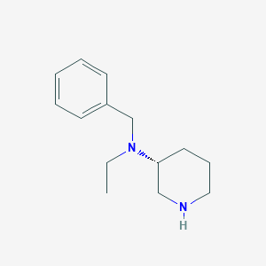 molecular formula C14H22N2 B7987152 Benzyl-ethyl-(R)-piperidin-3-yl-amine 