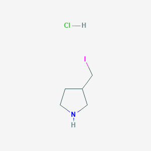 molecular formula C5H11ClIN B7987158 3-Iodomethyl-pyrrolidine hydrochloride 