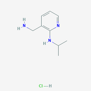 molecular formula C9H16ClN3 B7987200 3-(aminomethyl)-N-isopropylpyridin-2-amine hydrochloride 