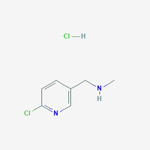 molecular formula C7H10Cl2N2 B7987202 (6-Chloro-pyridin-3-ylmethyl)-methyl-amine hydrochloride 