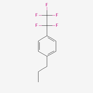 molecular formula C11H11F5 B7987262 1-(Pentafluoroethyl)-4-propyl-benzene CAS No. 158536-00-6