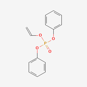 molecular formula C14H13O4P B7987268 二苯基乙烯基磷酸酯 CAS No. 33552-07-7