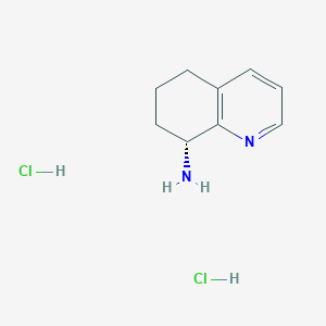 molecular formula C9H14Cl2N2 B7987282 (R)-5,6,7,8-tetrahydroquinolin-8-amine dihydrochloride 