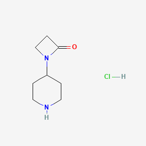1-(Piperidin-4-yl)azetidin-2-one hydrochloride