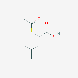 molecular formula C8H14O3S B7987304 （S）-2-（乙酰硫代）-4-甲基戊酸 CAS No. 122999-39-7