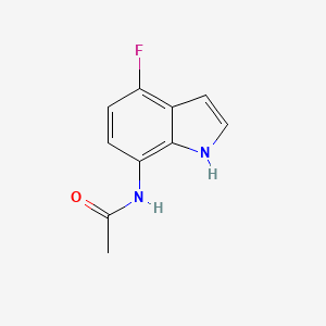 molecular formula C10H9FN2O B7987315 N-(4-fluoro-1H-indol-7-yl)acetamide CAS No. 1357376-42-1