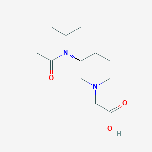 molecular formula C12H22N2O3 B7987397 [(R)-3-(Acetyl-isopropyl-amino)-piperidin-1-yl]-acetic acid 